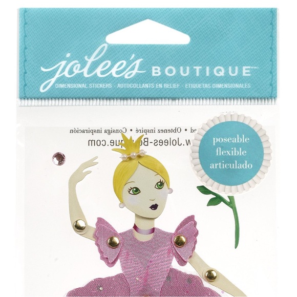 Jolee's Boutique Poseable Ballerina Dimensional Sticker - Picture 3 of 11